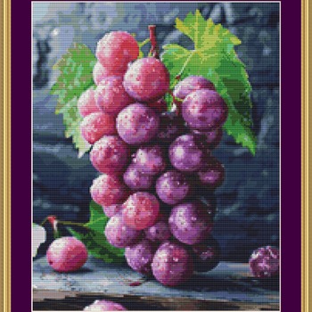 Grapes Cross Stitch Pattern