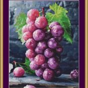 Grapes Cross Stitch Pattern