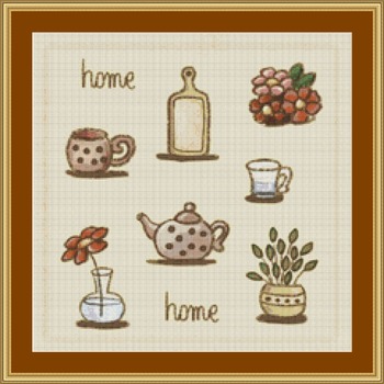 Home Cross Stitch Pattern