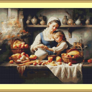 In The Kitchen Cross Stitch Pattern