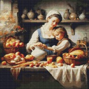 In The Kitchen Cross Stitch Pattern