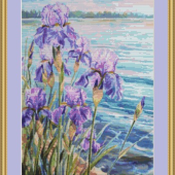 Irises Cross Stitch Pattern