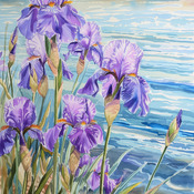 Irises Cross Stitch Pattern