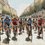 Le Tour Cross Stitch Pattern