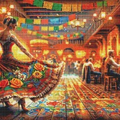 Mexican Dancer Cross Stitch Pattern