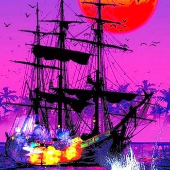 Morning Pirate Battle Cross Stitch Pattern***L@@K***Buyers Can Download Your Pattern As Soon As They Complete The Purchase
