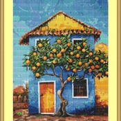 Orange Tree Cross Stitch Pattern