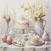 Pastel Cakes Cross Stitch Pattern