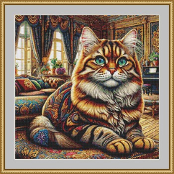 Pet Cat Cross Stitch Pattern