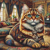 Pet Cat Cross Stitch Pattern