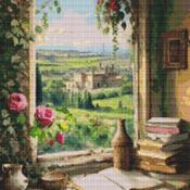 Picture Window Cross Stitch Pattern