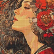 Portrait Of A Woman Cross Stitch Pattern