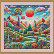 Pyramids Cross Stitch Pattern