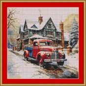 Red Truck Cross Stitch Pattern