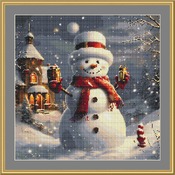 Snowman 2 Cross Stitch Pattern