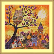 Spring Owl Cross Stitch Pattern