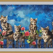 Tabby Kittens Cross Stitch Pattern