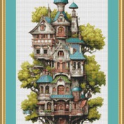 Treehouse Cross Stitch Pattern