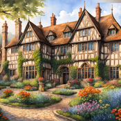 Tudor House Cross Stitch Pattern