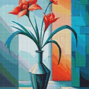 Vase Cross Stitch Pattern