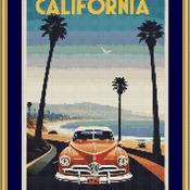 Vintage Poster Cross Stitch Pattern