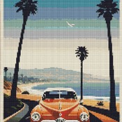 Vintage Poster Cross Stitch Pattern