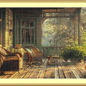 Wicker Chairs Cross Stitch Pattern