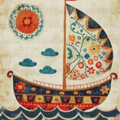 Boat Cross Stitch Pattern