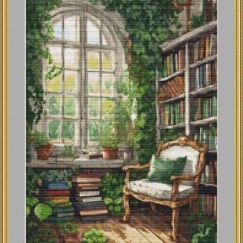 Books Cross Stitch Pattern