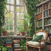 Books Cross Stitch Pattern