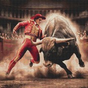 Bullfighting Cross Stitch Pattern