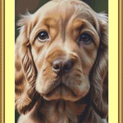 Cocker Spaniel Cross Stitch Pattern