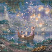 counted cross stitch pattern Tangled K1nk@de 496* 331 stitches CH540