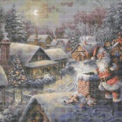 counted cross stitch pattern Santa Klaus K1nk@de 496* 372 stitches CH345