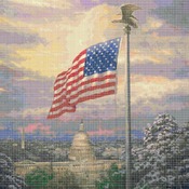 counted cross stitch pattern americas pride K1nk@de 386* 495 stitches CH453