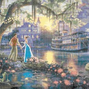 counted cross stitch pattern Princess and the Frog K1nk@de 496* 332 stitches CH497