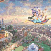 counted cross stitch pattern Aladdin K1nk@de 496* 335 stitches CH505