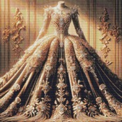 Exquisite Gown Cross Stitch Pattern