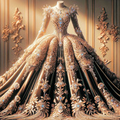 Exquisite Gown Cross Stitch Pattern