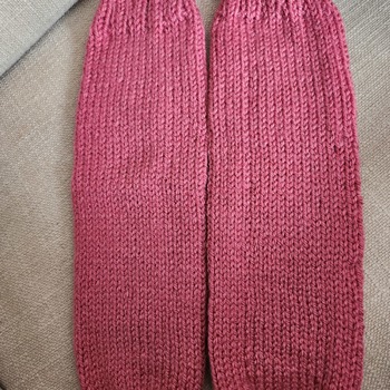 Hand knitted ankle tube socks bed socks lounge socks boot socks casual socks