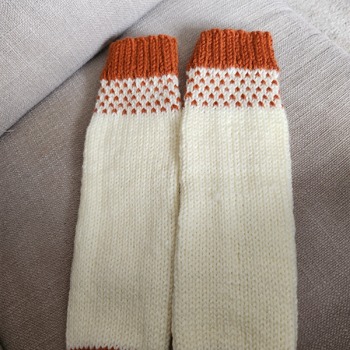 Hand knitted chunky ankle tube socks bed socks lounge socks boot socks casual socks