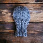 Hand knitted gear shift warmer beanie hat