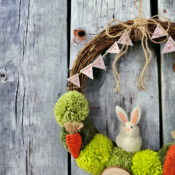 Handmade willow easter wreath