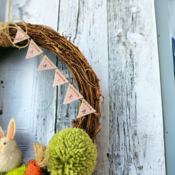 Handmade willow easter wreath