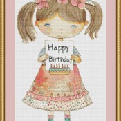 Happy Birthday 1 Cross Stitch Pattern