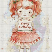 Happy Birthday 2 Cross Stitch Pattern