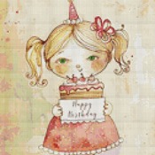 Happy Birthday 6 Cross Stitch Pattern