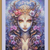 Mermaid Cross Stitch Pattern