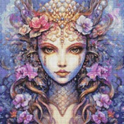 Mermaid Cross Stitch Pattern