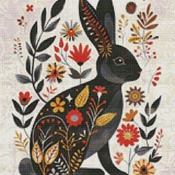 Rabbit Cross Stitch Pattern